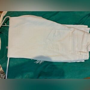 Men’s skinny style all white denim (stretch denim)